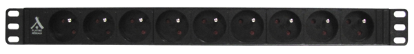 Socamont - Bandeau de prises - 19'' - 1U - 9 prises FR Sans Interrupteur (réf. 71284) - photo 2