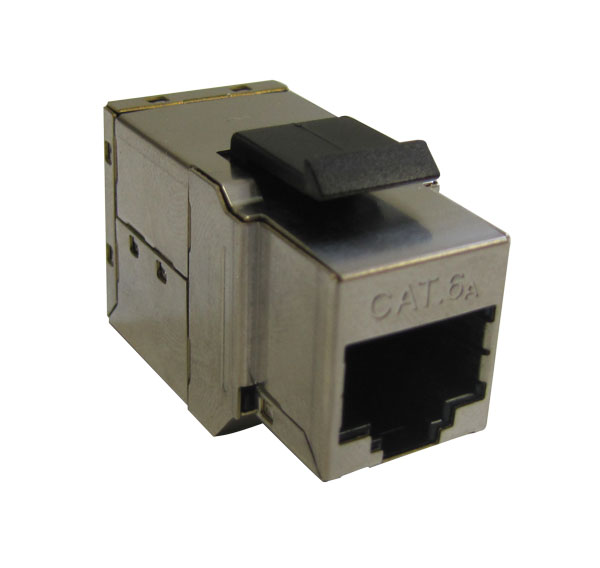 Socamont - Traversée de cloison RJ45 femelle-femelle CAT6A FTP blindée accroche Keystone (réf. 71496) - photo 2