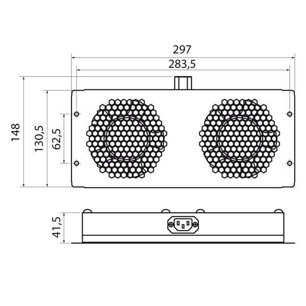 Socamont - Unité encastrable de 2 ventilateurs (réf. 71624) - photo 2