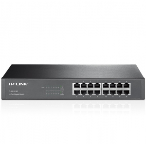 Switch 16 Ports 10/100/1000 Mbps - Non Manageable - Rackable - TL-SG1016D