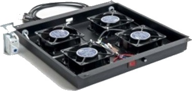 Ekivalan - Unité de ventilation sous toit pour Baie Just 1 minute - 4 Ventilateurs - Noire (réf. BJMACCFANTHMD6080BL4)