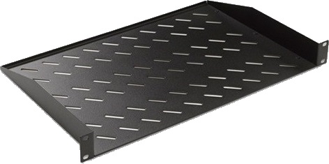 Ekivalan - Plateau modem - Charge : 30Kg - 2U - 550x88mm - Noir (réf. BEACCFS2U2P550BL) - photo 1