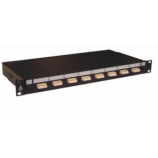 Socamont - Tiroir optique 19'' avec 8 LC quad multimode OM1 62,5/125 OM2 50/125 beige / kit management (réf. 88811) - photo 1
