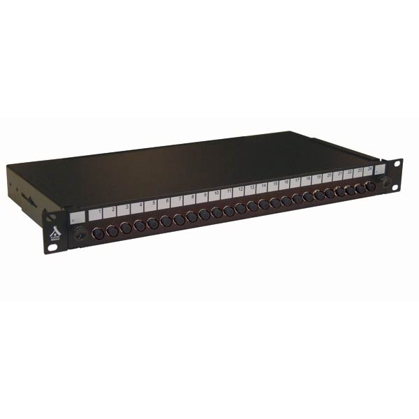 Socamont - Tiroir optique 19'' avec 24 FC simplex multimode OM1 62,5/125 OM2 OM3 OM4 50/125 noir/ kit management (réf. 88804) - photo 1