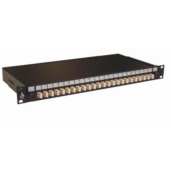 Socamont - Tiroir optique 19'' avec 24 LC duplex multimode OM1 62,5/125 OM2 50/125 beige / kit management (réf. 88805) - photo 1