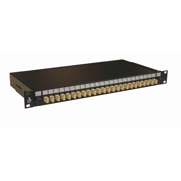 Socamont - Tiroir optique 19'' avec 24 SC simplex multimode OM1 62,5/125 OM2 50/125 beige / kit management (réf. 88806) - photo 1