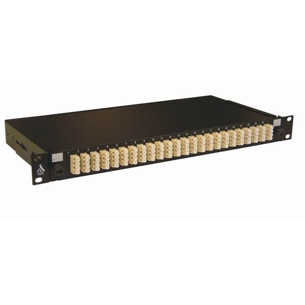 Socamont - Tiroir optique 19'' avec 24 LC quad multimode OM1 62,5/125 OM2 50/125 beige / kit management (réf. 88809) - photo 1