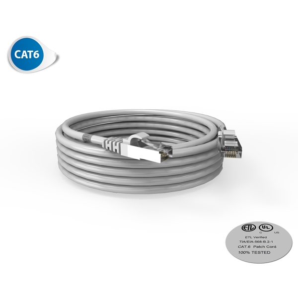 Cordon RJ45 - Catégorie 6 F-UTP - LSOH - 5M - Gris - photo 1