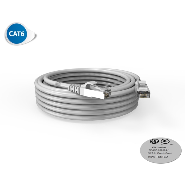 Cordon RJ45 - Catégorie 6 F-UTP - LSOH - 7M - Gris - photo 1