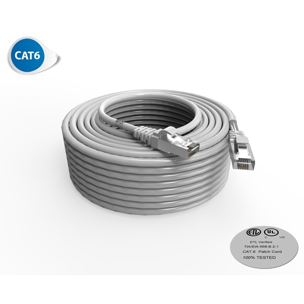 Cordon RJ45 - Catégorie 6 F-UTP - LSOH - 30M - Gris - photo 1