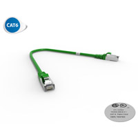 Cordon RJ45 - Catégorie 6 F-UTP - LSOH - 0,30M - Vert - photo 1
