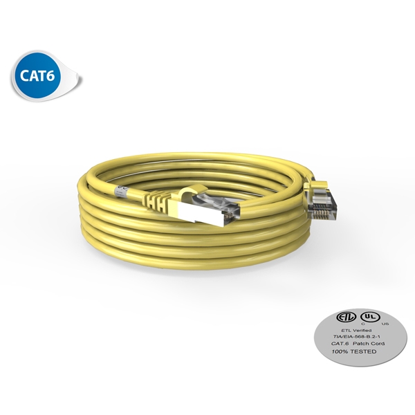 Cordon RJ45 - Catégorie 6 F-UTP - LSOH - 5M - Jaune - photo 1