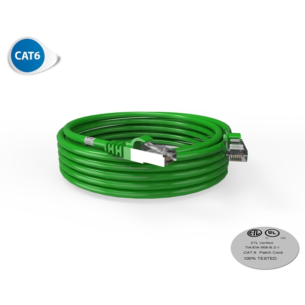 Cordon RJ45 - Catégorie 6 F-UTP - LSOH - 5M - Vert - photo 1