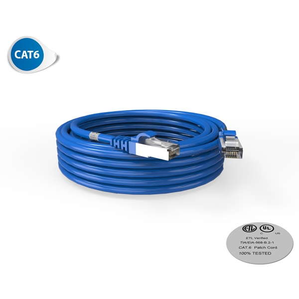 Cordon RJ45 - Catégorie 6 F-UTP - LSOH - 7M - Bleu - photo 1