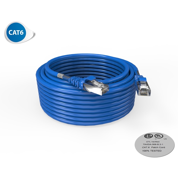 Cordon RJ45 - Catégorie 6 F-UTP - LSOH - 10M - Bleu - photo 1