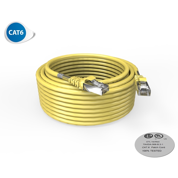 Cordon RJ45 - Catégorie 6 F-UTP - LSOH - 10M - Jaune - photo 1