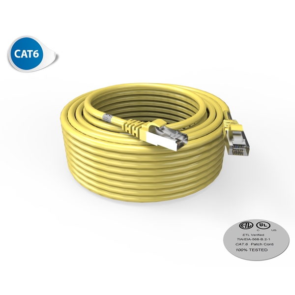 Cordon RJ45 - Catégorie 6 F-UTP - LSOH - 15M - Jaune - photo 1