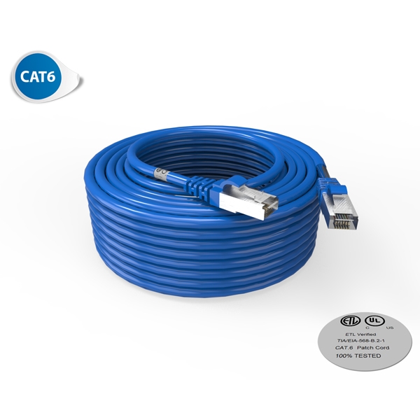 Cordon RJ45 - Catégorie 6 F-UTP - LSOH - 20M - Bleu - photo 1