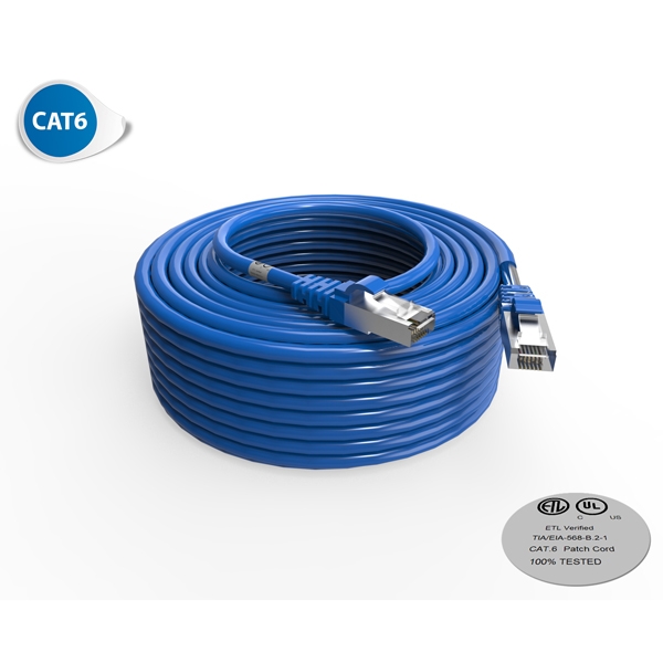 Cordon RJ45 - Catégorie 6 F-UTP - LSOH - 30M - Bleu - photo 1