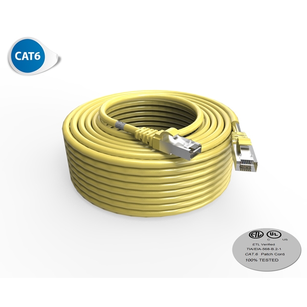 Cordon RJ45 - Catégorie 6 F-UTP - LSOH - 30M - Jaune - photo 1