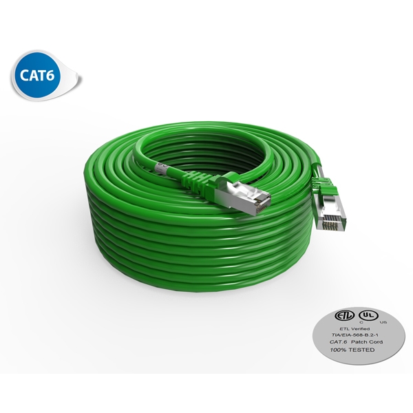Cordon RJ45 - Catégorie 6 F-UTP - LSOH - 30M - Vert - photo 1