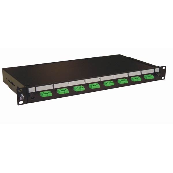 Socamont - Tiroir optique 19'' avec 8 SC APC duplex monomode vert/ kit management (réf. 88712) - photo 1