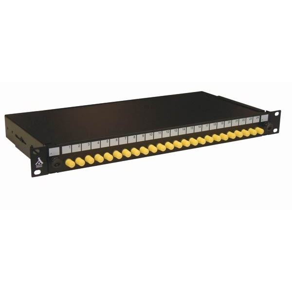 Socamont - Tiroir optique 19'' avec 24 ST simplex monomode jaune / kit management (réf. 88903) - photo 1