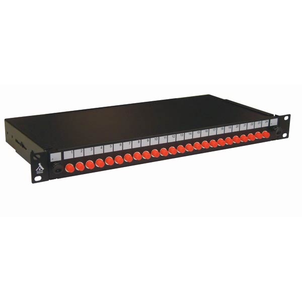 Socamont - Tiroir optique 19'' avec 24 FC simplex monomode rouge/ kit management (réf. 88904) - photo 1