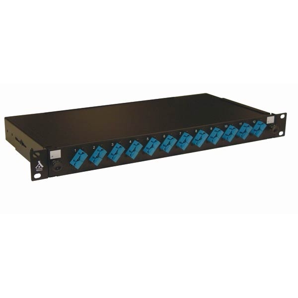 Socamont - Tiroir optique 19'' avec 12 SC duplex incliné monomode bleu/ kit management (réf. 88908) - photo 1