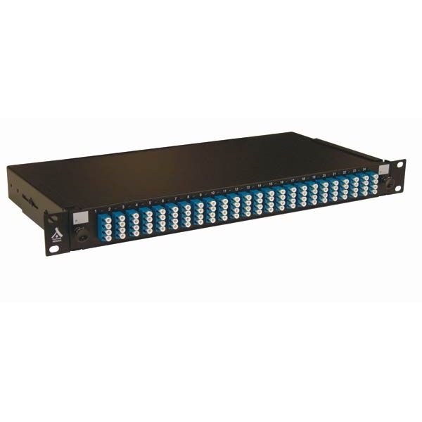 Socamont - Tiroir optique 19'' avec 24 LC quad monomode bleu/ kit management (réf. 88909) - photo 1