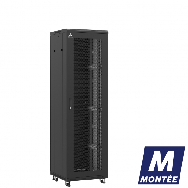 Socamont - Baie serveur Ligne 800 - 19" - 42U - H2060xL600xP600 - Noir - Monté - SA/SP/PL (réf. 84266MSASPPL) - photo 1