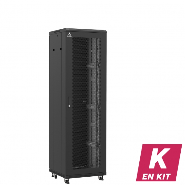 Socamont - Baie serveur Ligne 800 - 19" - 42U - H2060xL600xP600 - Noir - En Kit - SA/SP/PL (réf. 84266KSASPPL) - photo 1