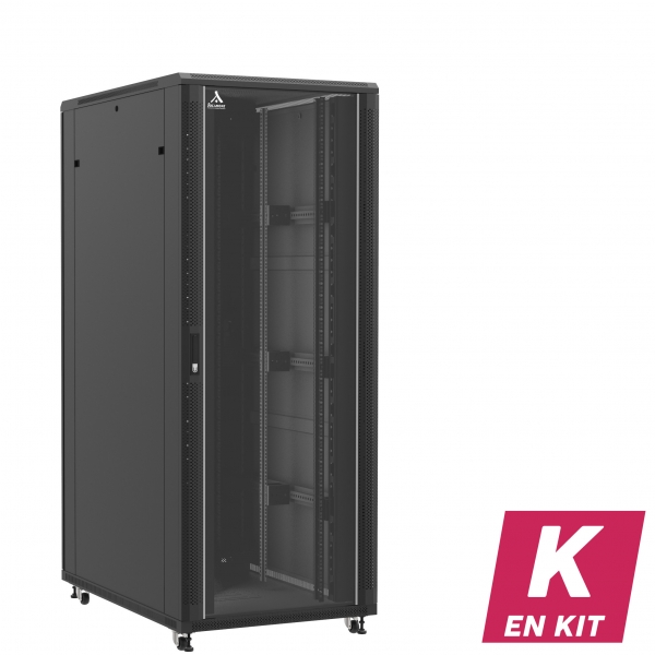 Socamont - Baie serveur Ligne 800 - 19" - 42U - H2060xL800xP1200 - Noir - En Kit - SV/SA/PL (réf. 842812KSVSAPL) - photo 1