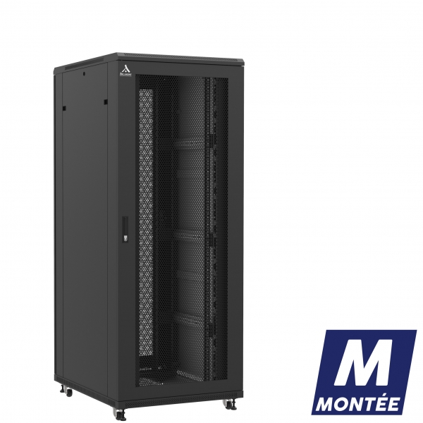 Socamont - Baie serveur Ligne 800 - 19" - 42U - H2060xL800xP1000 - Noir - Monté - SA/SA/PL (réf. 842810MSASAPL) - photo 1