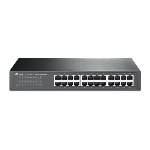Switch 24 Ports 10/100/1000 Mbps - Non Manageable - Rackable - TL-SG1024D