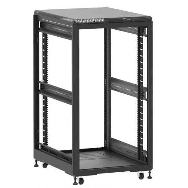 Baie de brassage Ligne 500 - 19'' - 21U - H1141xL600xP800 - Noire - Mont&eacute;e