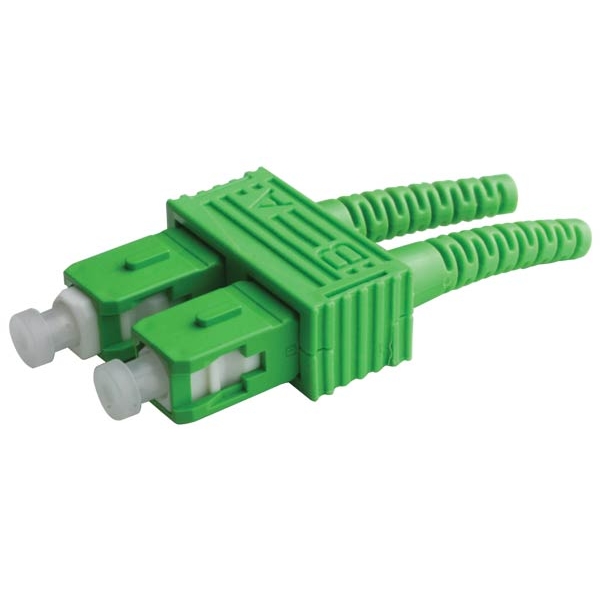 Connecteur optique SC monomode APC, Type : APC duplex, Ø fibre : 3mm
