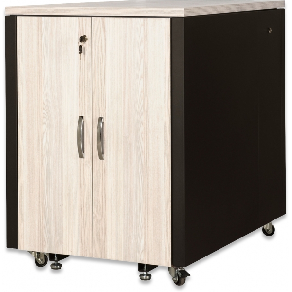 Baie Insonorisée - 19'' - 17U - H1000xL750xP1130 - Erable - Montée