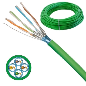 C&acirc;ble r&eacute;seau -  CAT6A - FFTP -  LSZH - 100 OHMS - AWG23 - Paires : 1x4 - 100M