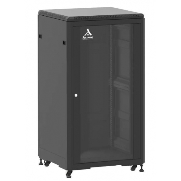 Baie de brassage Ligne 500 - 19'' - 21U - H1141xL600xP600 - Noire - Mont&eacute;e